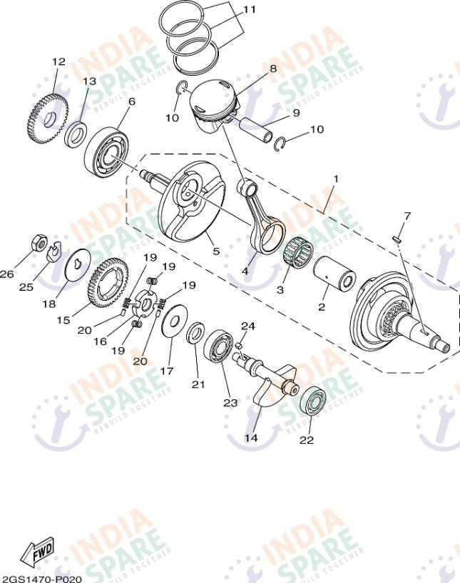 CRANKSHAFT & PISTON